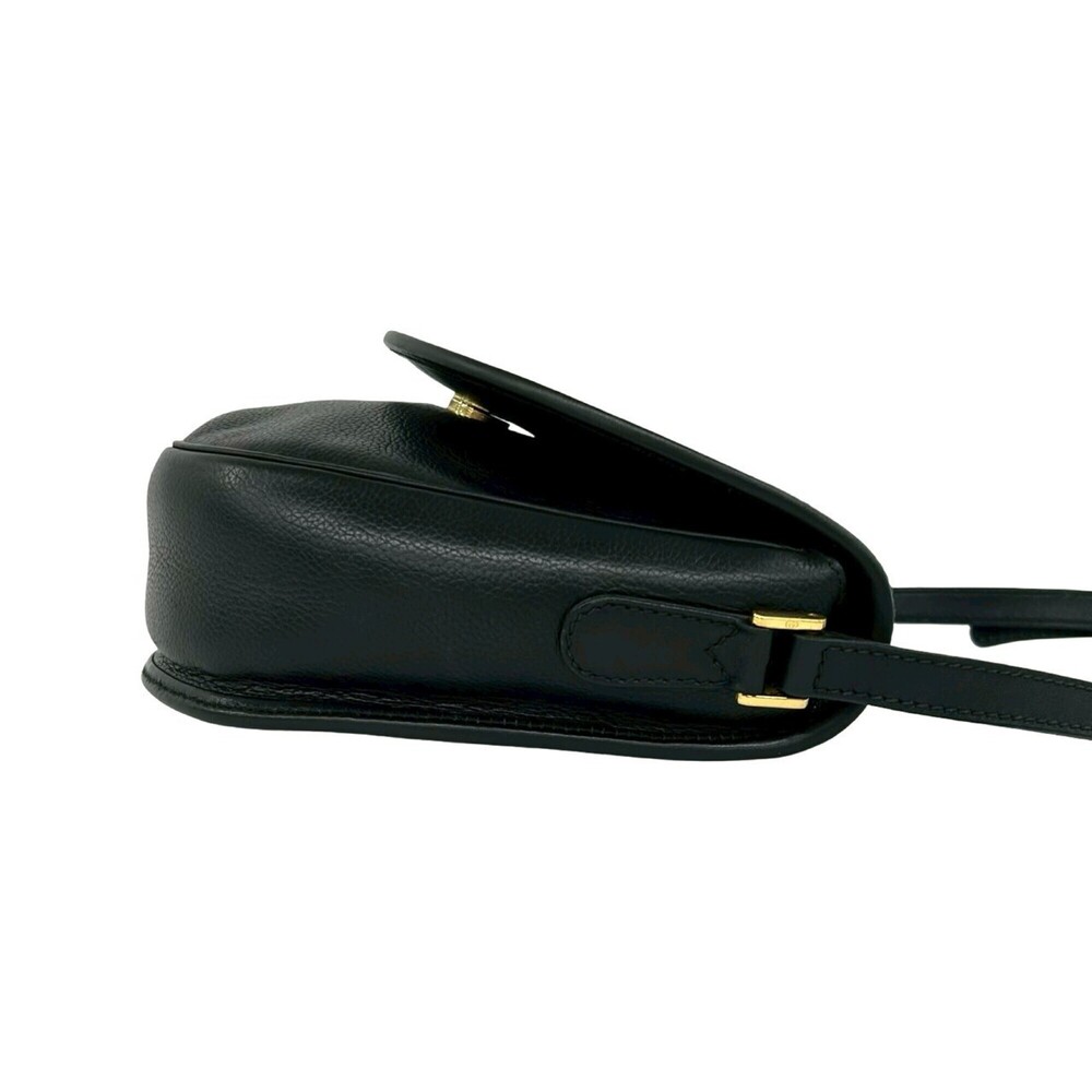 GUCCI Authentic Vintage Black Leather Shoulder Bag - Picture 6 of 10